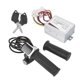 thumbnail image 2 of 24V 500W Electric Bicycle Throttle Handle Brushed Controller Accessory with 9 Indicator Lights and Lock, 2 of 4