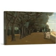 thumbnail image 1 of ARTCANVAS Terrasse Of The Villa Pamphili Rome Canvas Art Print by Jean-Baptiste-Camille Corot - Size: 40" x 26" (1.50" Deep), 1 of 9