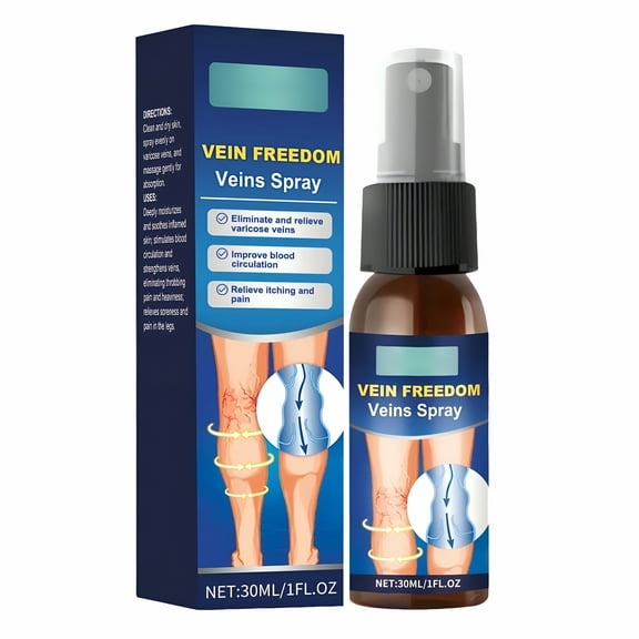 QARUN Varicose Veins Spray, Effectively Improve Leg Discomfort, All-Day Protection All Skin Types 30ml 1PC