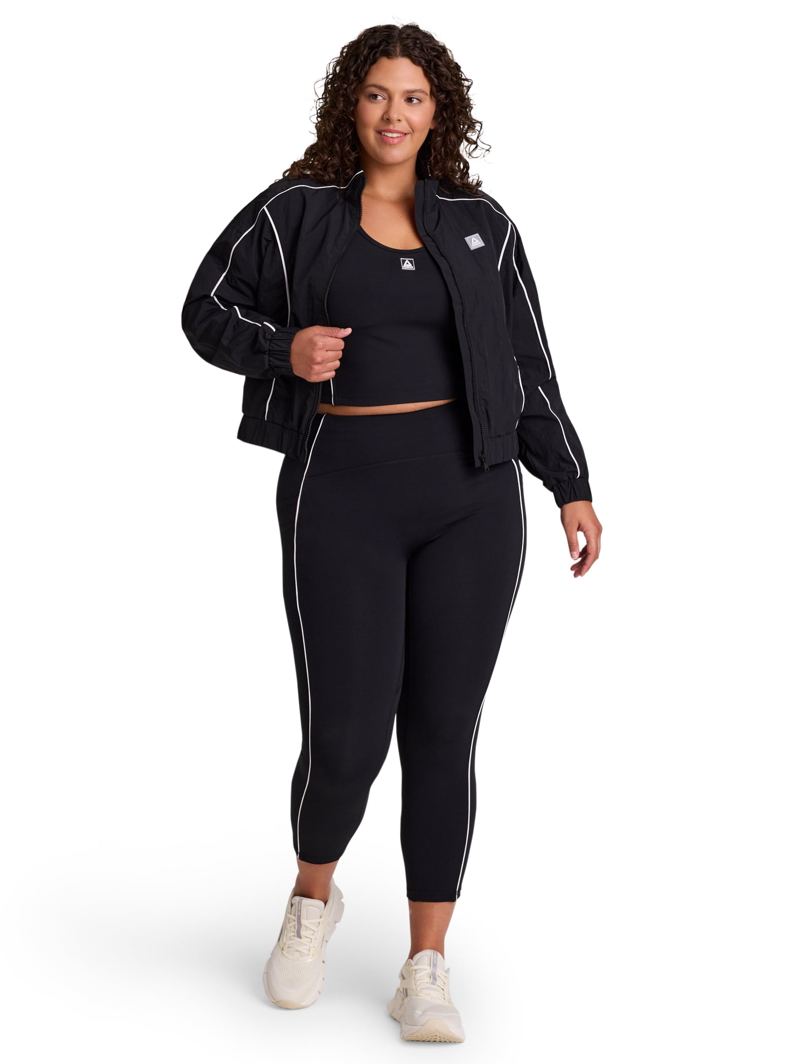 Reebok Women's and Women's Plus Team Player High Rise Capri Legging, Sizes XS-4X