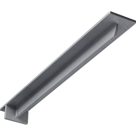 

Ekena Millwork 3 W x 24 D x 2 H Heaton Hidden Support Steel Bracket w/ 20 Support Depth Hammered Light Blue