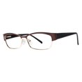 thumbnail image 1 of GENEVIEVE BOUTIQUE Collection de Montures de Lunettes pour Femmes - Brun 53-15-140, 1 of 4