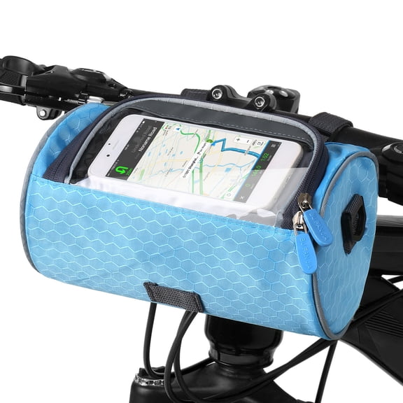 Gecheer Waterproof Bike Handlebar Bag Front Bag Touchscreen Phone Holder Bag Pack Shoulder Bag MTB Cycling Storage Bag Pannier