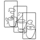 thumbnail image 1 of ColoMX Decoración de pared de café con cable, imagen de pared de taza de café, colgante de pared de salón de té, 3 uds., 1 of 6