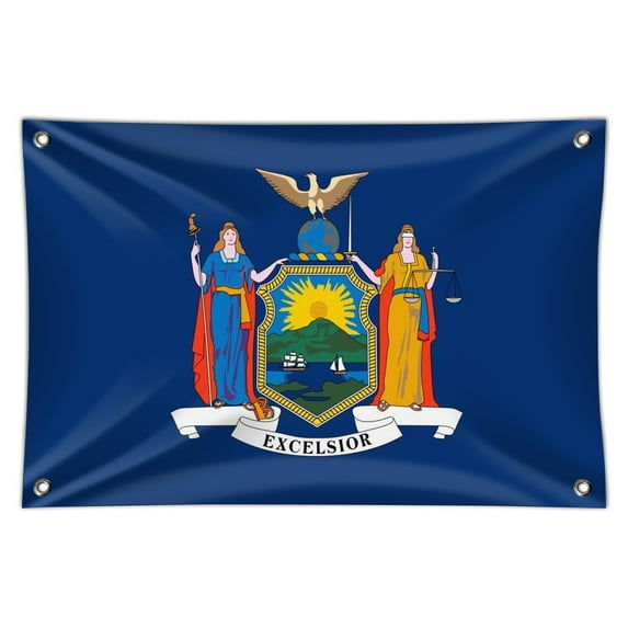 New York State Flag Home Business Office Sign
