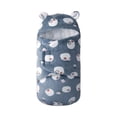 thumbnail image 1 of Baby Sleeping Sack Toddler Baby Boys Girls Cute Cartoon Pattern Bear Ears Winter Thick Keep Warm Swaddle Sleeping Bag, 1 of 9
