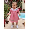 thumbnail image 4 of Miaouyo Christmas Girls Princess Dress Elegant Plaid Embroidery Summer A-line Dress, 4 of 9