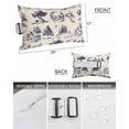 thumbnail image 2 of Farmhouse Animal Outdoor Head Resting Pillows with Insert Rustic Plant Bird Silhouette Abstract Tree 2 Pack Waterproof Lumbar Pillows with Adjustable Strap for Patio Recliner Beach Chair, 12"x20", 2 of 7