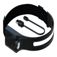 thumbnail image 1 of LED Induction Headlamp Camping Search Light USB Rechargeable Headlight Torch Fishing Work Light with Built-in Battery,A, 1 of 6