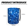 thumbnail image 3 of Fuzoiu A Blue Glitter Print Car Trash Can,Leakproof Car Trash Can,Hanging Garbage Bin,Vehicle Trash Can, Suitable for Sedans, SUVs, MPVs & Trucks, 3 of 6