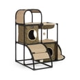 thumbnail image 2 of Productos para mascotas Cat House Prevue Catville Townhome Leopard, 2 of 5