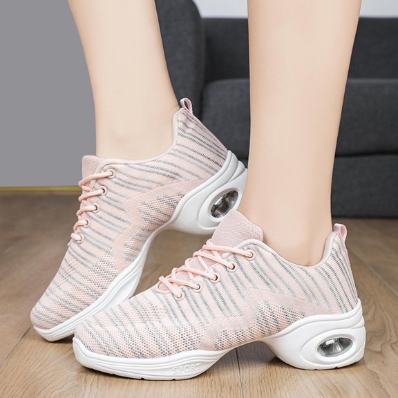 NOKIO Women's Walking Shoes Arch Support Knit Upper Non Slip Shoes Breathable Lightweight Sneakers Orthopedic Sneakers Breathable Women Walking Shoes Ladies Athletic Shoe Thick Bottom