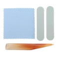 thumbnail image 2 of Juego De Pulido De Joyas, Barra De Doble Cara De Alta Eficiencia, 4 Piezas, Barra De Limpieza De Joyas Resistente Al Desgaste Para Manualidades De Arcilla De Cobre, Plata Y Oro, 2 of 7