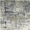 thumbnail image 4 of 3' x 5' Ivory or Teal Abstract Area Rug, 4 of 4