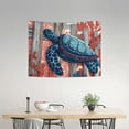 thumbnail image 2 of FCXZI Turtle Coral Tapestry Wall Hanging for Living Room Bedroom Decor 40*30in, 2 of 6