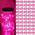 thumbnail image 1 of Fairy Lights ZGWJ, 50 unidades, funciona con pilas, 2 m, 20 LED, color rosa, 1 of 6
