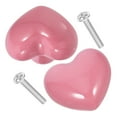 thumbnail image 2 of 6 pcs Dresser Drawer Knobs Ceramic Knobs Kitchen Cabinet Knobs Heart Cabinets Knobs, 2 of 8