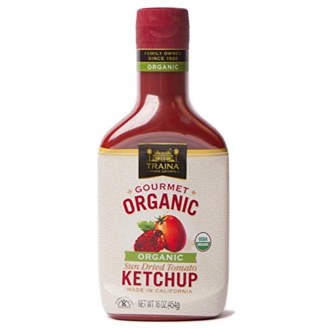 Traina 320319 Organic Sun Dried Tomato Ketchup, 16 oz Pack of 6