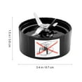 thumbnail image 3 of OUNONA Replacement Blender Crossblades Bottom Base Plastic Blending Kitchen Utensil 1Pcs, 3 of 8