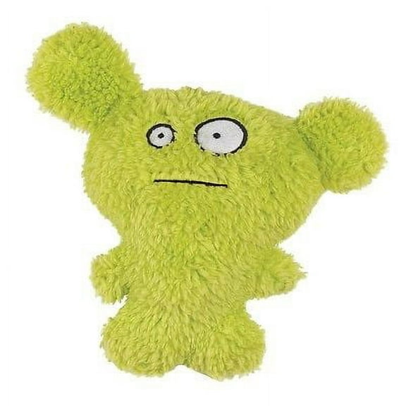 FURZIES DOG TOYS Cute Colorful & Mischevious Soft Plush Squeaker Toy for Dogs (Green Furzie)