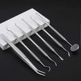 thumbnail image 2 of 6pcs Stainless Steel Dental Tools Kit With Case Dental Mirror Pick Teeth Scraper Cleaner Plaque Tartar Remover Oral Care Dentist Tools, 2 of 5