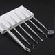 thumbnail image 2 of 6pcs Stainless Steel Dental Tools Kit With Case Dental Mirror Pick Teeth Scraper Cleaner Plaque Tartar Remover Oral Care Dentist Tools, 2 of 5