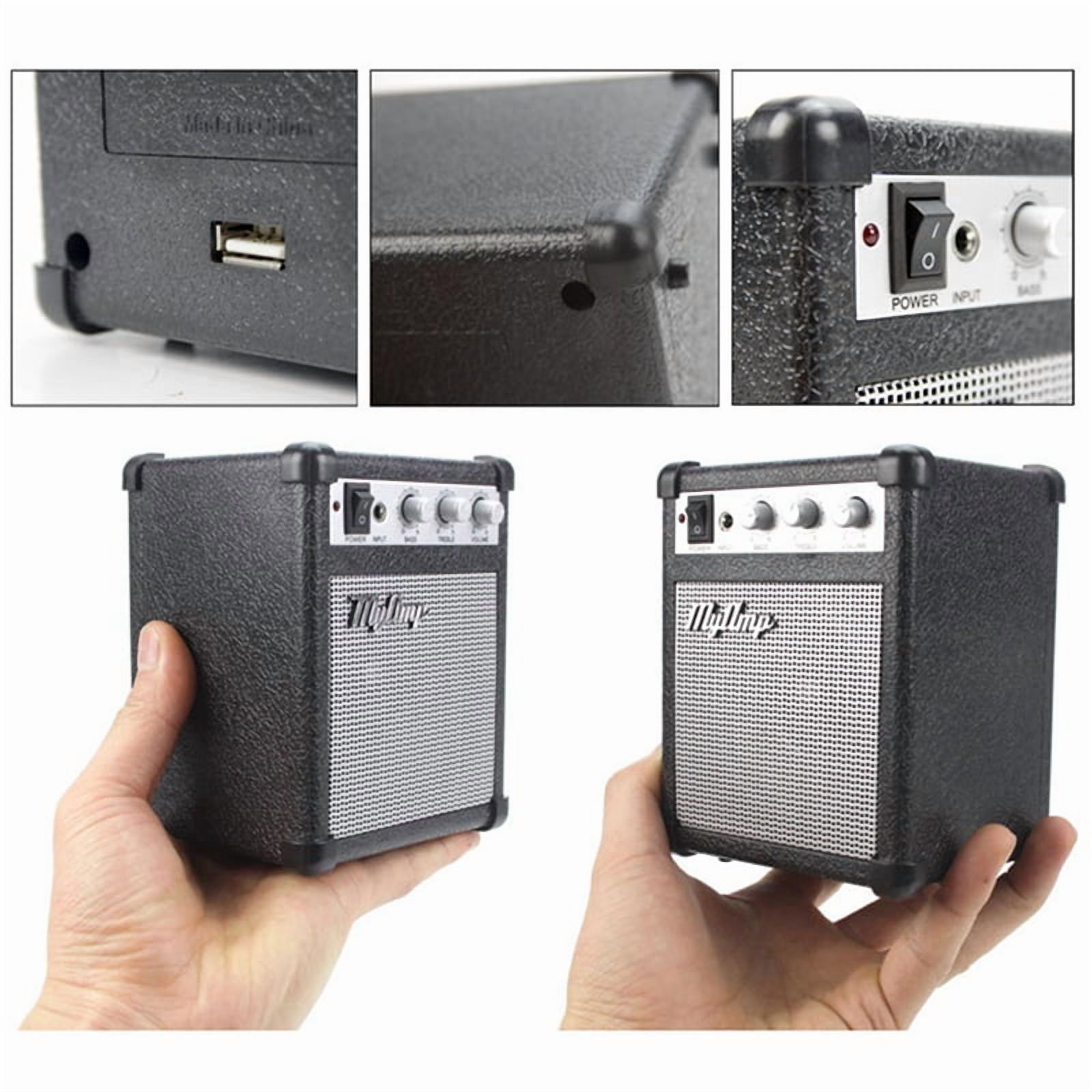 3X Retro Guitar Amplifier High Fidelity / My Amp Audio Portable Speaker / Amp Audio Mini Guitar Speakers Bass