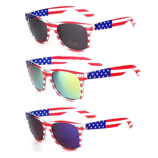 Decoraciones del 4 de julio, 3 piezas de accesorios para gafas de sol con bandera, Día de la Independencia, Día de los Caídos, Día Nacional Patriótico, accesorios para fiestas, suministros