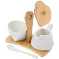 thumbnail image 1 of OULII Ensemble Rond de Sucre et de Crème avec Rangement en Bambou pour Déco de Cuisine 1 Ensemble, 1 of 7