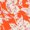 ORANGE, variant on Women's Floral Front Slit Keyhole Detail Midi Dress