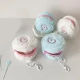 thumbnail image 3 of Fish Cake Plush Coin Purse, Zipper Closure, White, 3 of 5