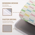 thumbnail image 4 of Easter Bunny Dish Drying Mat Colorful Cute Rabbits Kitchen Drying Mat Spring Microfiber Dish Dryer Pad Absorbent Reversible Dish Drainer Rack Mat Washable Dish Mat for Kitchen Countertop 18x24 Inch, 4 of 7