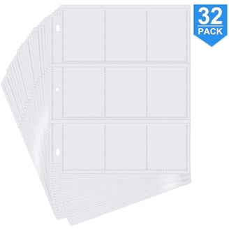9 pocket card sleeves near me Ultra Pro Trading Card Sleeves for Binder Platinum Series Pages for Cards & Memorabilia Archival Safe, UV Protection & 3-Ring Binder Compatible 100 Pages are clear on both sides and fit in Ultra PROs standard 9-Pocket Protective Sleeves for Trading/Sports