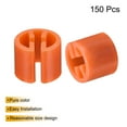 thumbnail image 3 of 150 piezas de marcadores de perchas en blanco, etiquetas, adecuadas para varillas de 3.5 mm, etiqueta de color para perchas de ropa, naranja, 3 of 6