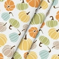 thumbnail image 5 of Fall Tablecloth 60x60 Inch Round, Thanksgiving Autumn Harvest Orange Yellow Blue Green Colorful Pumpkins Table Cover for Party Picnic Dinner Decor, 5 of 6