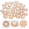 thumbnail image 2 of EeaseCA 30pcs Delicate Snowflake Pearl Buttons DIY Sewing Buttons Clothing Pearl Button Decors, 2 of 7