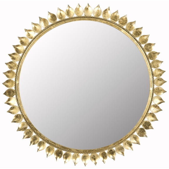 Leaf Crown Sunburst Mirror-Finish:Antique Gold