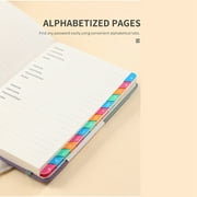 Password Keeper Book with Alphabetical Tabs for Seniors, Notebook Internet Website Address Log in Detail,B