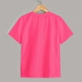thumbnail image 4 of TOWED22 Boys T-Shirts Short Sleeve Crew Neck Soft Cotton Tees Basic Solid Color Casual Summer Tops(Hot Pink,9-10 Y), 4 of 5