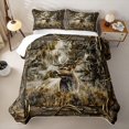 thumbnail image 2 of Erosebridal Jungle Deer Elk Twin Quilt Set for Girls Boys, Rustic Farmhouse Twin Coverlet Set, 2pcs, 2 of 7