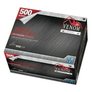 Medline Venom Steel Industrial Nitrile Gloves, Medium, Black, 9 mil, 500/Box