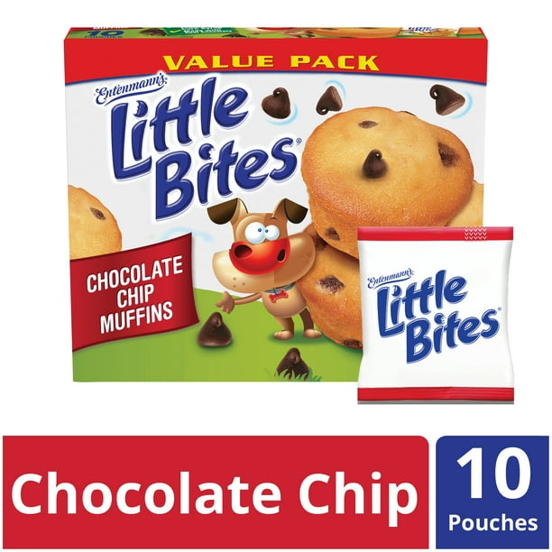Entenmanna A A S Little Bites Chocolate Chip Muffins Value Pack 10 Pouches Per Box Walmart Com