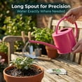 thumbnail image 5 of Metal Watering Can 1.5L. Modern Style Watering Pot with Handle and Long Spout, Rose, 5 of 10