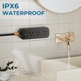 thumbnail image 2 of Protector contra sobretensiones Power Strip, impermeable, transparente, 3 enchufes, 2 of 6