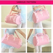 BTEPSGA Pink Cute Ballet Dance Backpack Tutu Dress Dance Bag Dance Bag Waterproof Small Duffle Bag Ballet Bags Gym Bag