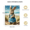 thumbnail image 2 of BCIIG  Easter Bunny On Beach Canvas Wall Art Animal Wall Decor Bunny Lover Picture Watercolor Painting Decor For Bedroom Home Bathroom Poster Farmhouse Decor Unframed 16''x20'', 2 of 5
