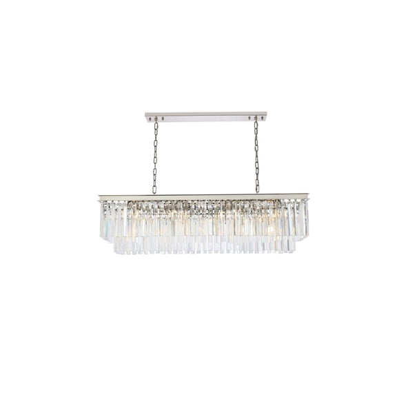 Elegant Lighting Sydney 50" 12 Light Royal Crystal Chandelier