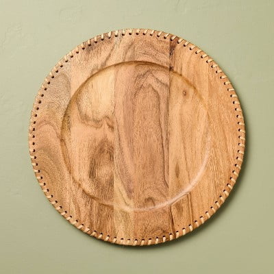 Wood Charger Plate