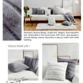 thumbnail image 3 of Moyic Throw Pillow Covers Funda de almohada Poliéster Forma cuadrada Funda de cojín Sofá Sala Cojines Fundas Accesorios Decoración del hogar Gris 45x45cm Moyic HA066992-03, 3 of 6