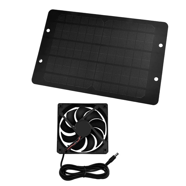DOLITY Waterproof Solar Powered Panel Ventilation Extractor Fan 10W Portable single fan